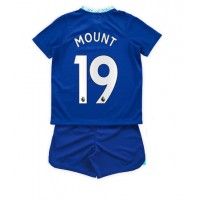 Chelsea Mason Mount #19 Fußballbekleidung Heimtrikot Kinder 2022-23 Kurzarm (+ kurze hosen)
